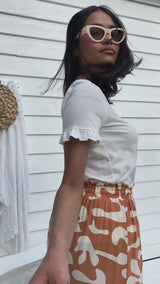Rosalie Graphic Tee - White