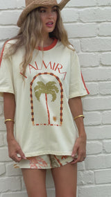Palmira Graphic Tee - Cream