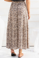 Gia Maxi Skirt - Leopard Print - The Self Styler