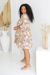 Carla Boho Dress - Vintage Cream Floral - The Self Styler