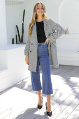 Valentina Coat - Black and White - The Self Styler