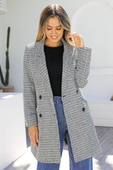Valentina Coat - Black and White - The Self Styler