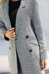 Valentina Coat - Black and White - The Self Styler