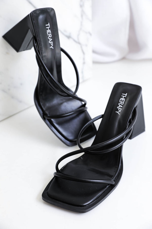 Heaven Chunky High Heel - Black - The Self Styler
