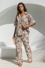 Oak Cotton Pant - Choc Truffle - Ti Amo - The Self Styler - The Self Styler