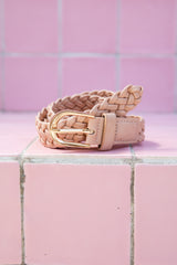 Kellie Plaited Belt - Nude - The Self Styler
