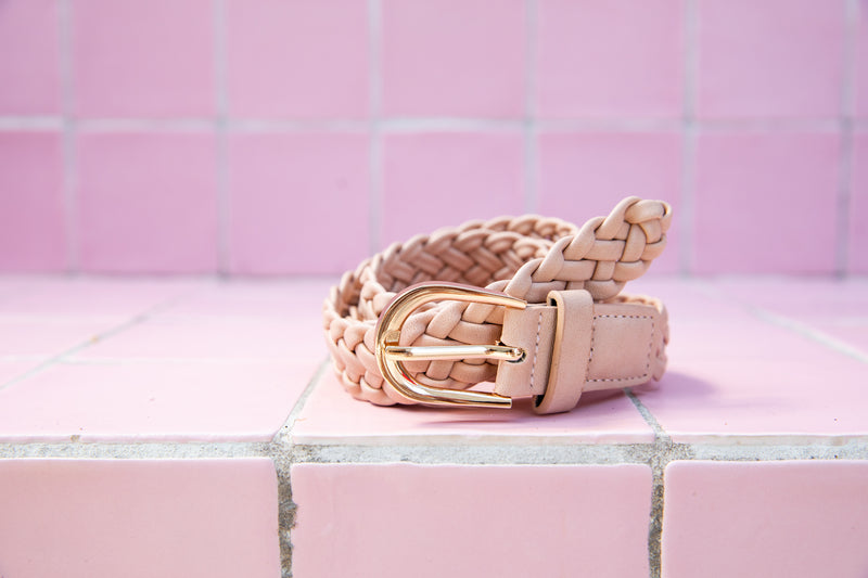 Kellie Plaited Belt - Nude - The Self Styler