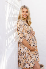 Carla Boho Dress - Vintage Cream Floral - The Self Styler