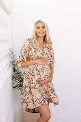 Carla Boho Dress - Vintage Cream Floral - The Self Styler