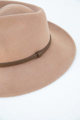 1 ELKA WOOL FEDORA HAT - CAMEL - The Self Styler