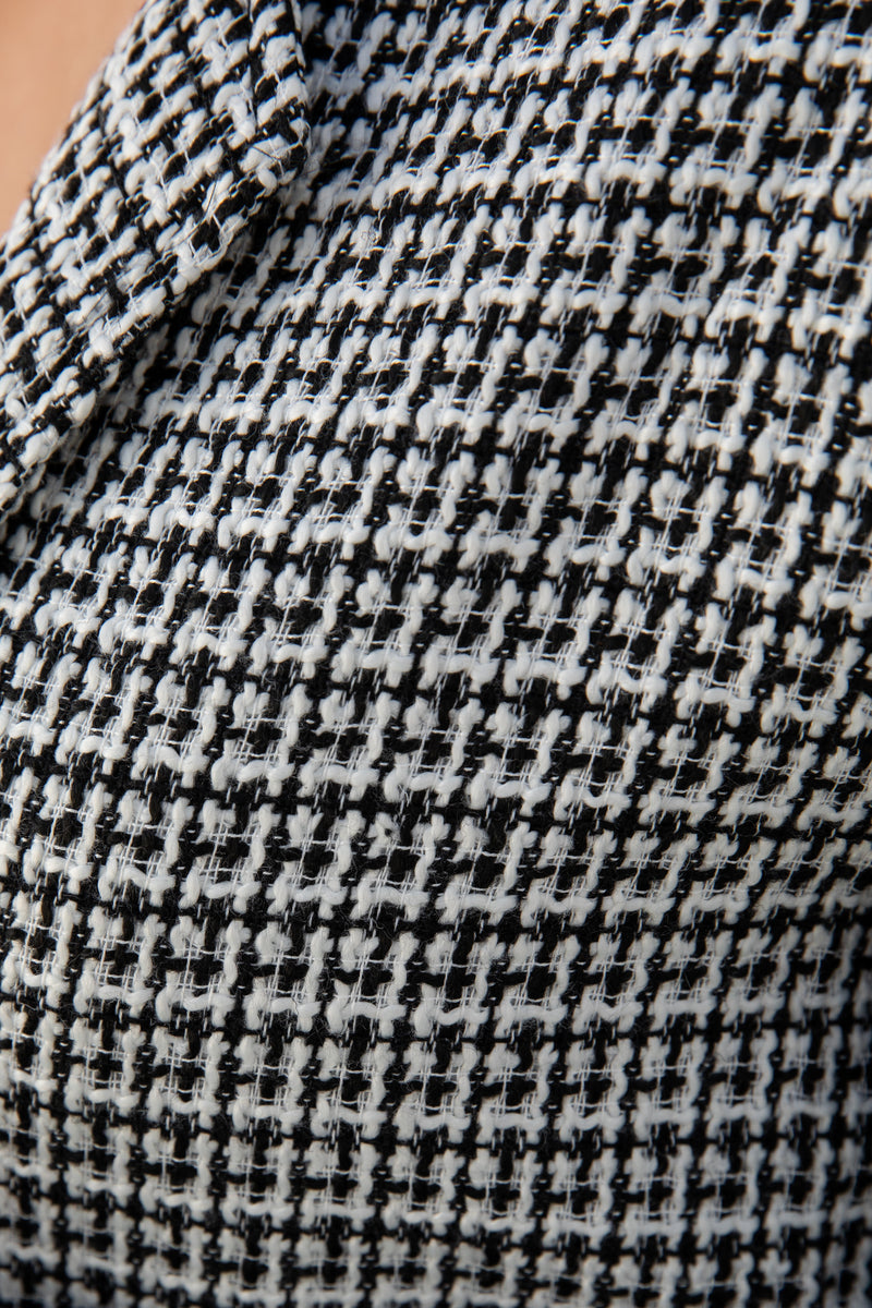Valentina Coat - Black and White - The Self Styler