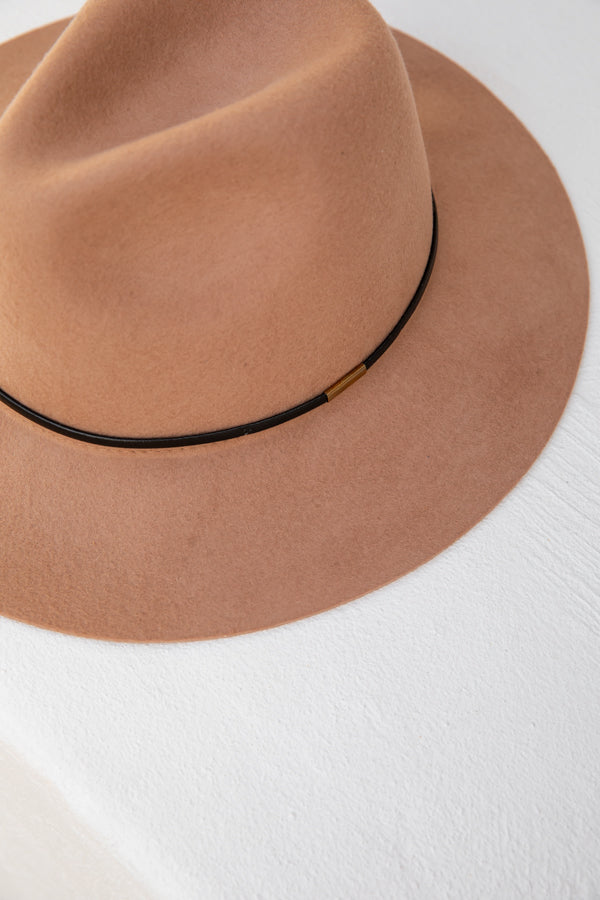 Bentley Fedora Hat - Tan - The Self Styler