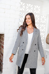Valentina Coat - Black and White - The Self Styler