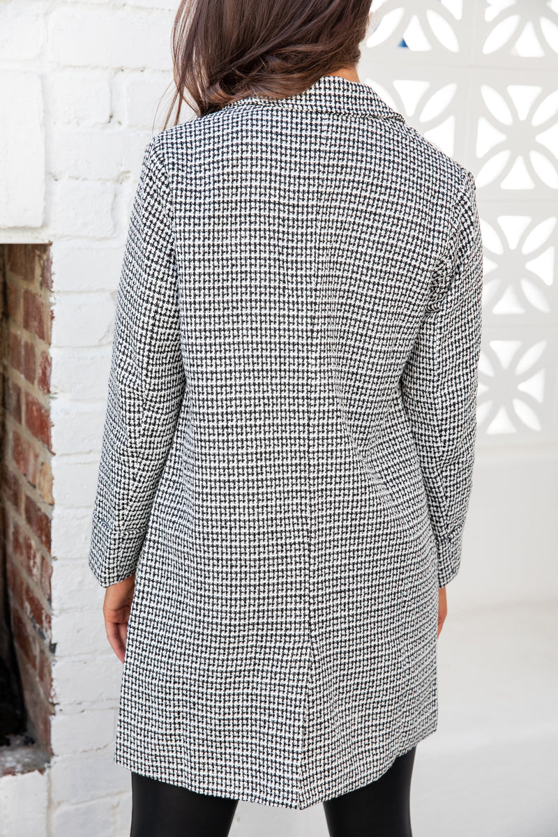 Valentina Coat - Black and White - The Self Styler