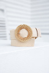 WAIKIKI ROUND BUCKLE BELT - The Self Styler