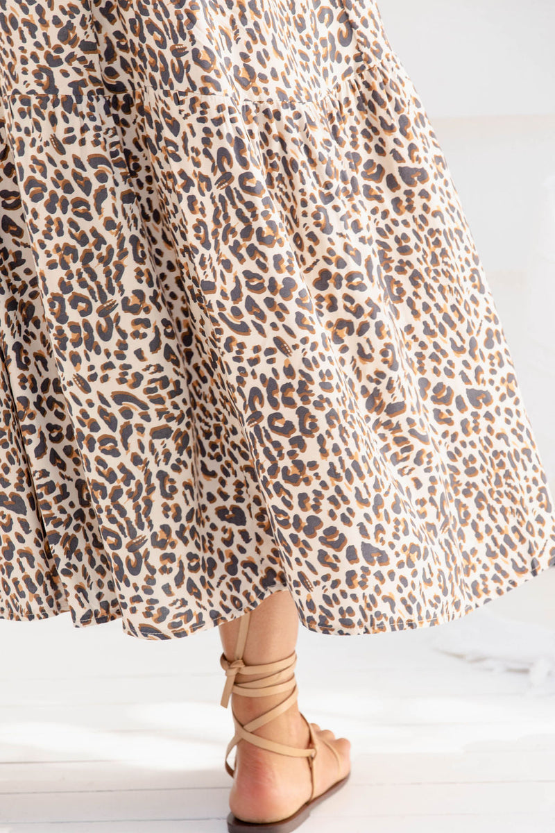 Gia Maxi Skirt - Leopard Print - The Self Styler